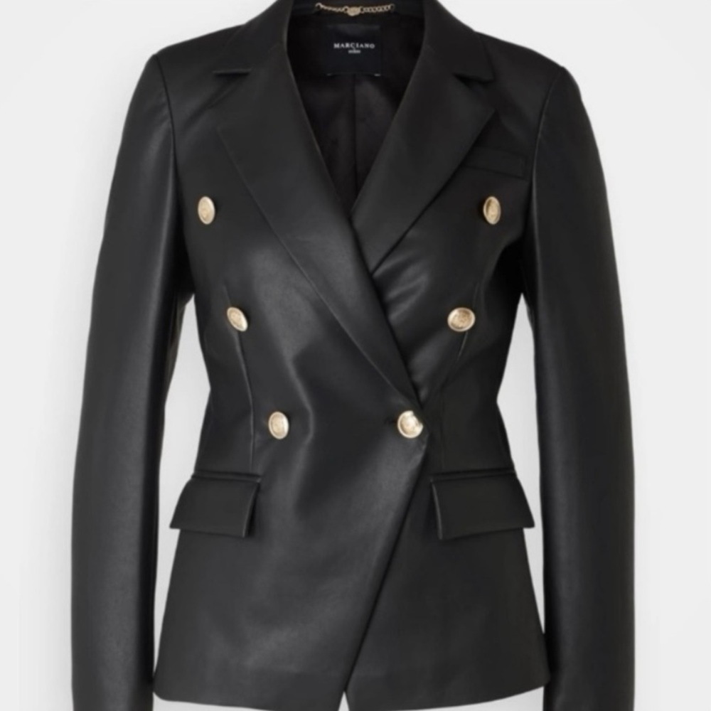 Guess Black Blazer with Gold Buttons